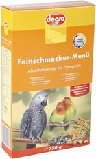Feinschmecker-Menü für Papageien